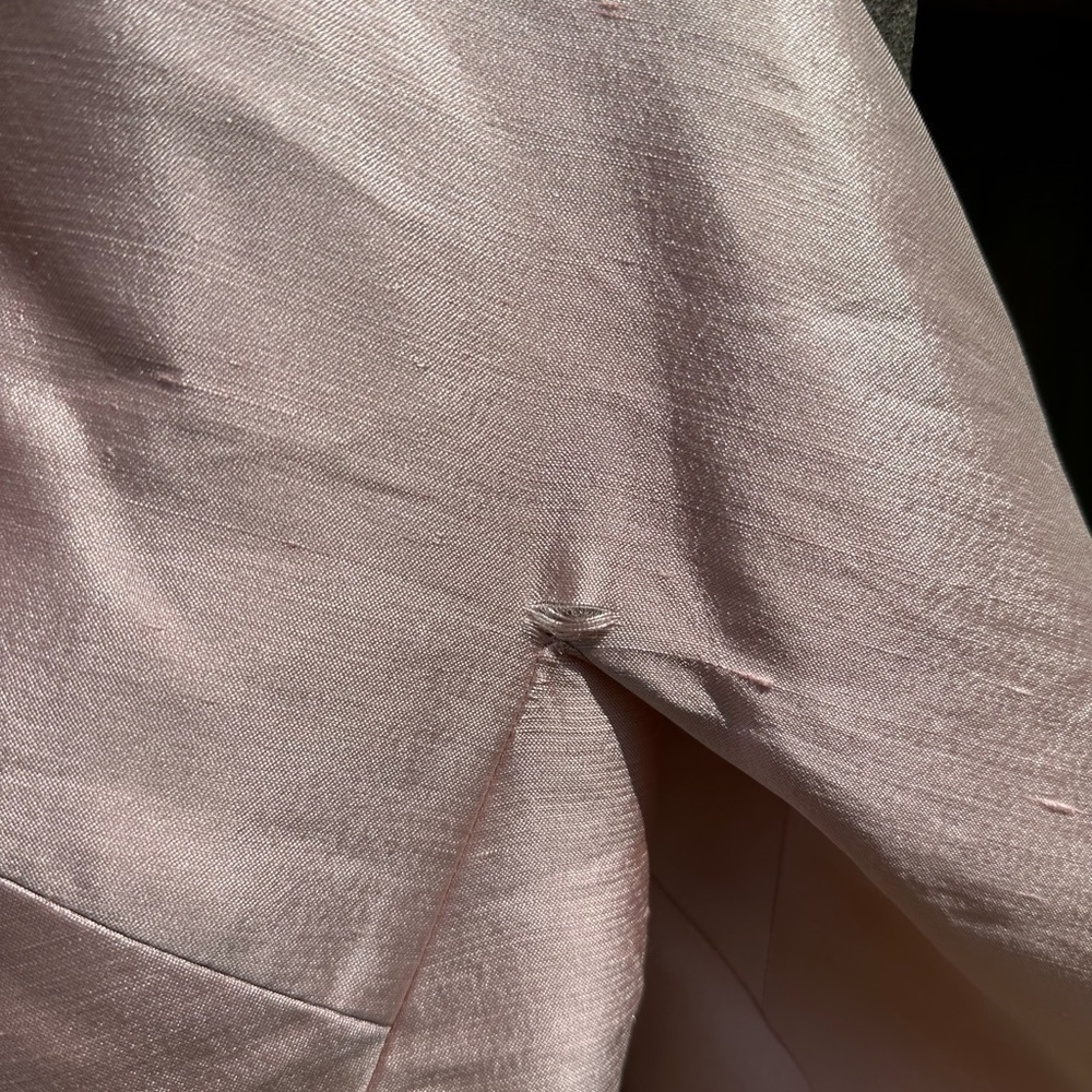 Vintage Briny Marlin Women's Pink Silk Jacket Set Union Made in USA! - Picture 4 of 16